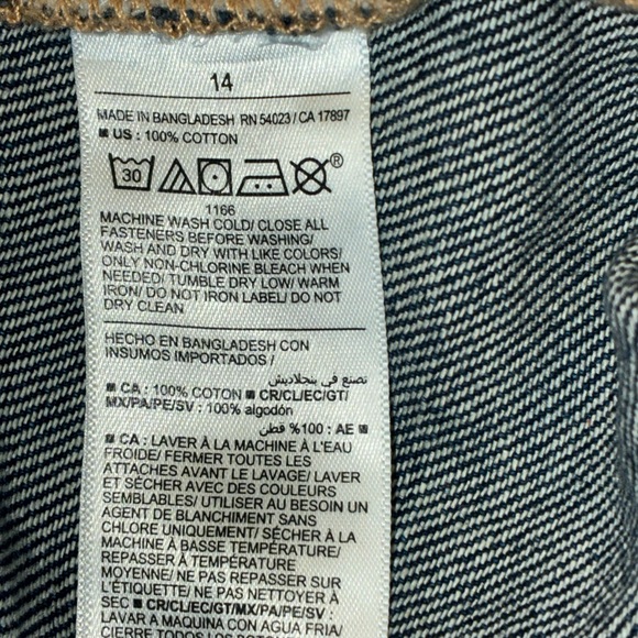 Old Navy High-Waisted Denim Jean Midi Skirt Button-Front in Medium Blue Wash - Picture 6 of 6